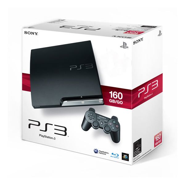 Console Sony Playstation 3 Slim com HD de 160GB