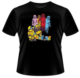 Camiseta  Pac Man (Preta/Branca)