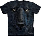 Camiseta - Black Wolf Face 100 Algodão